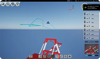 ドローンスナップ上で点検ルート作成